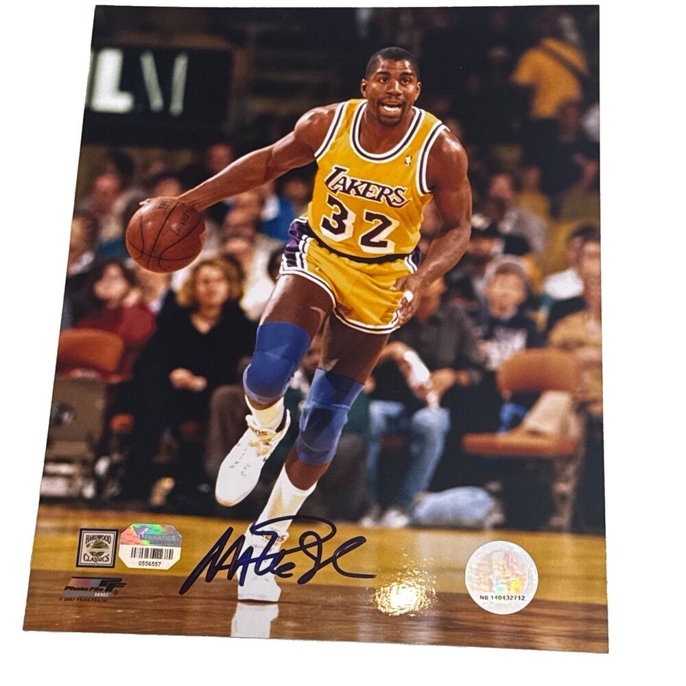 Magic Johnson #32 Los Angeles Lakers Autographed 8x10 Photo NBA Fanatics COA